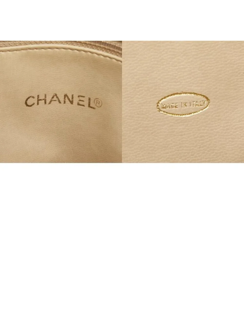 Chanel CC Logo Tote Beige Leather - Picture 10 of 10